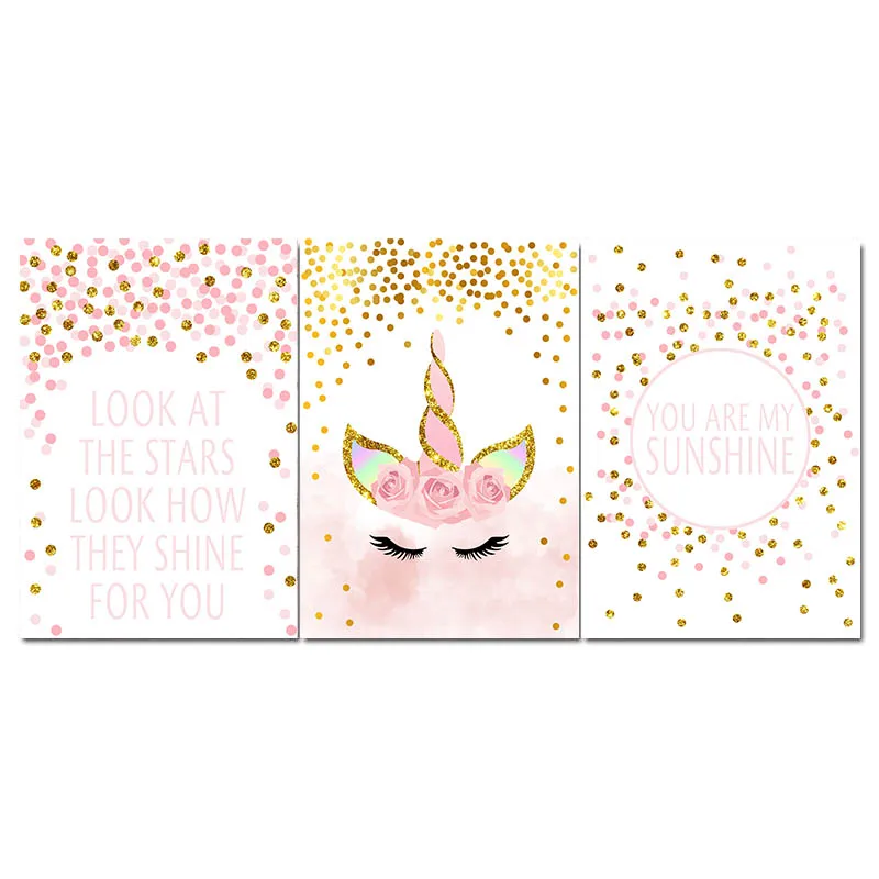 Pink-Unicorn-Poster-Nursery-Quotes-Art-Wall-Canvas-Print-Painting-Nordic-Style-Decorative-Picture-Baby-Girl (3)