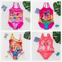 2 〜 12 年の女の子漫画水着ワンピース子供水着子供フロート水着子供高品質水着ビーチ wear-H023MIX(China)