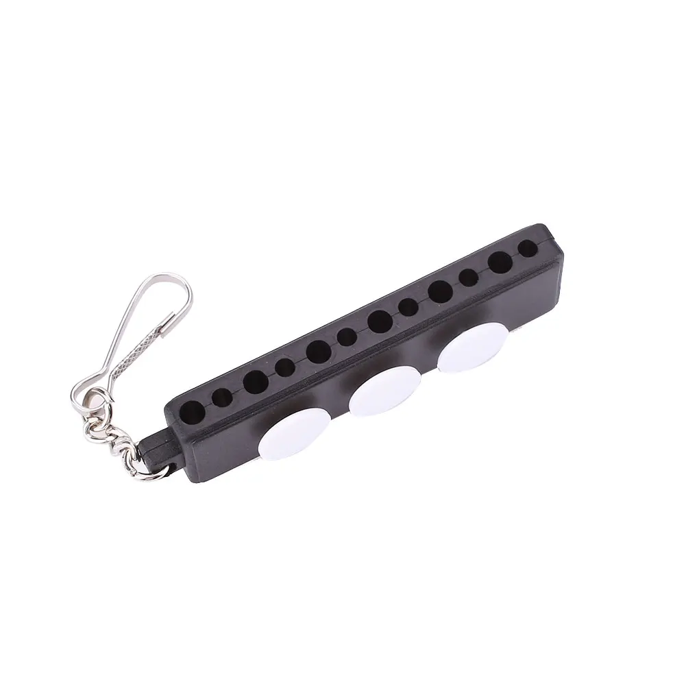 Golf Tee Holder Carrier Clips 12 Tees With 3 Ball Markers With Keychain