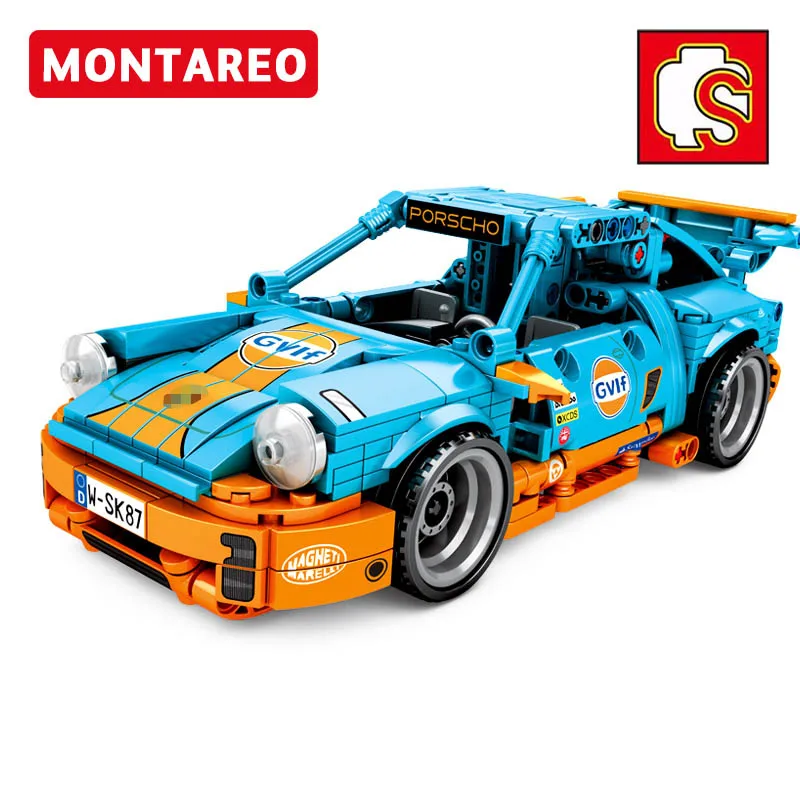 Блоки Sembo MOC Trucks автомобиль совместимый с классической технологией Спортивная