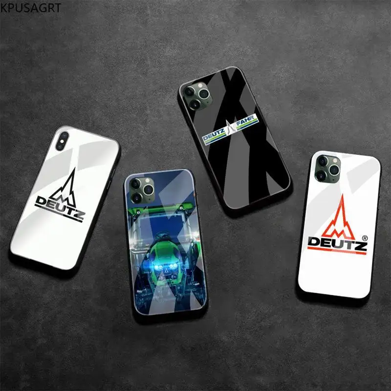 Милый чехол для телефона KPUSAGRT Deutz fahr Bling закаленное стекло iPhone 11 Pro XR XS MAX 8X7 6S 6 Plus SE