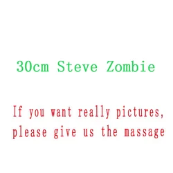 Muñeco de peluche de tamaño grande para niños, juguete de felpa suave de 30cm, modelo MC Steve Creeper Zombie