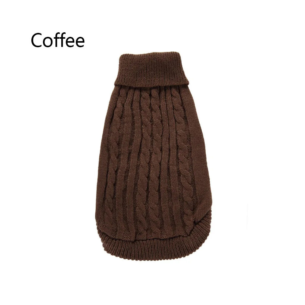 Coffee Мягкая одежда для кошек, собак, свитер, одежда для щенков, чихуахуа, зимнее пальто, комбинезон, костюм для собак, пижама с капюшоном для маленьких и средних собак, кошек - Цвет: Coffee