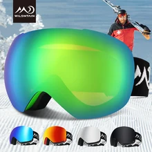Лыжные очки WILDMTAIN G2, безрамные УФ-защита, анти-туман премиум класса поверх очков, сноуборд, зимние очки для женщин, мужчин, молодежи