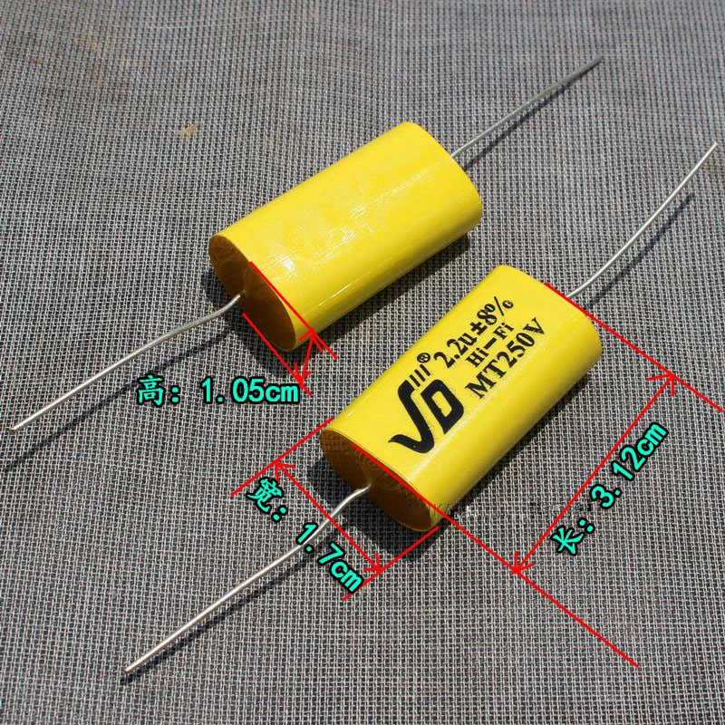Tweeter Speaker Frequency Divider Crossover NonPolarity Capacitor 250V