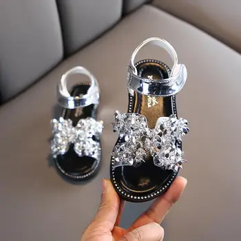 

Sandals Baby Fashion Girls Shoes Summer Diamond Sandals Princess Shoes For Girls Kids Shoes For Open Toe Kids Party Shoes