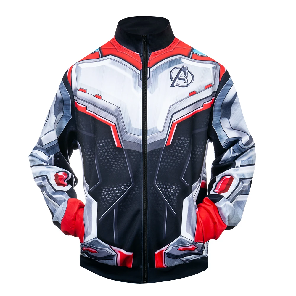 BIAOLUN Endgame Quantum Realm Sweatshirt Advanced Tech Zipper Hoodie Coat Cosplay halloween costume superhero Iron Man Jacket - Цвет: picture color
