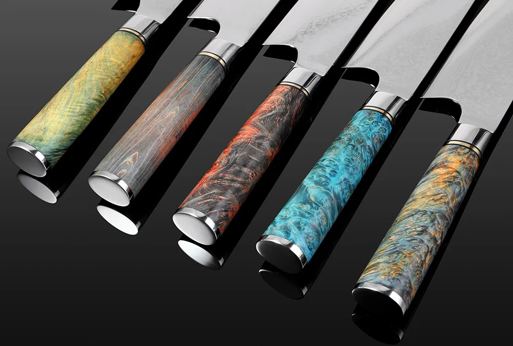  XITUO Kitchen Chef Knife Damascus VG10 Steel Sharp Professional Kiritsuke Gyuto Cleaver Exquisite H - 4000324742949