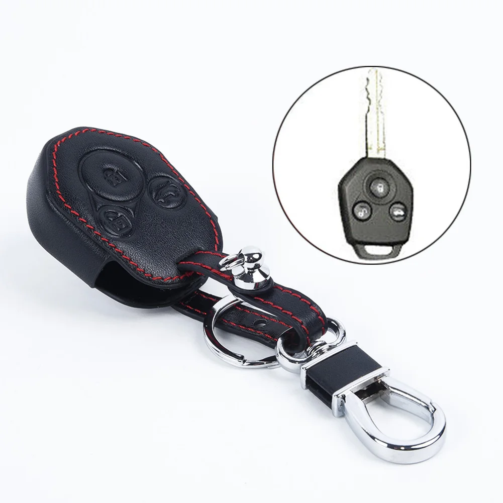 

1x Auto Key Case Protective Cover 3 Buttons Holder Parts For Subaru XV Outback