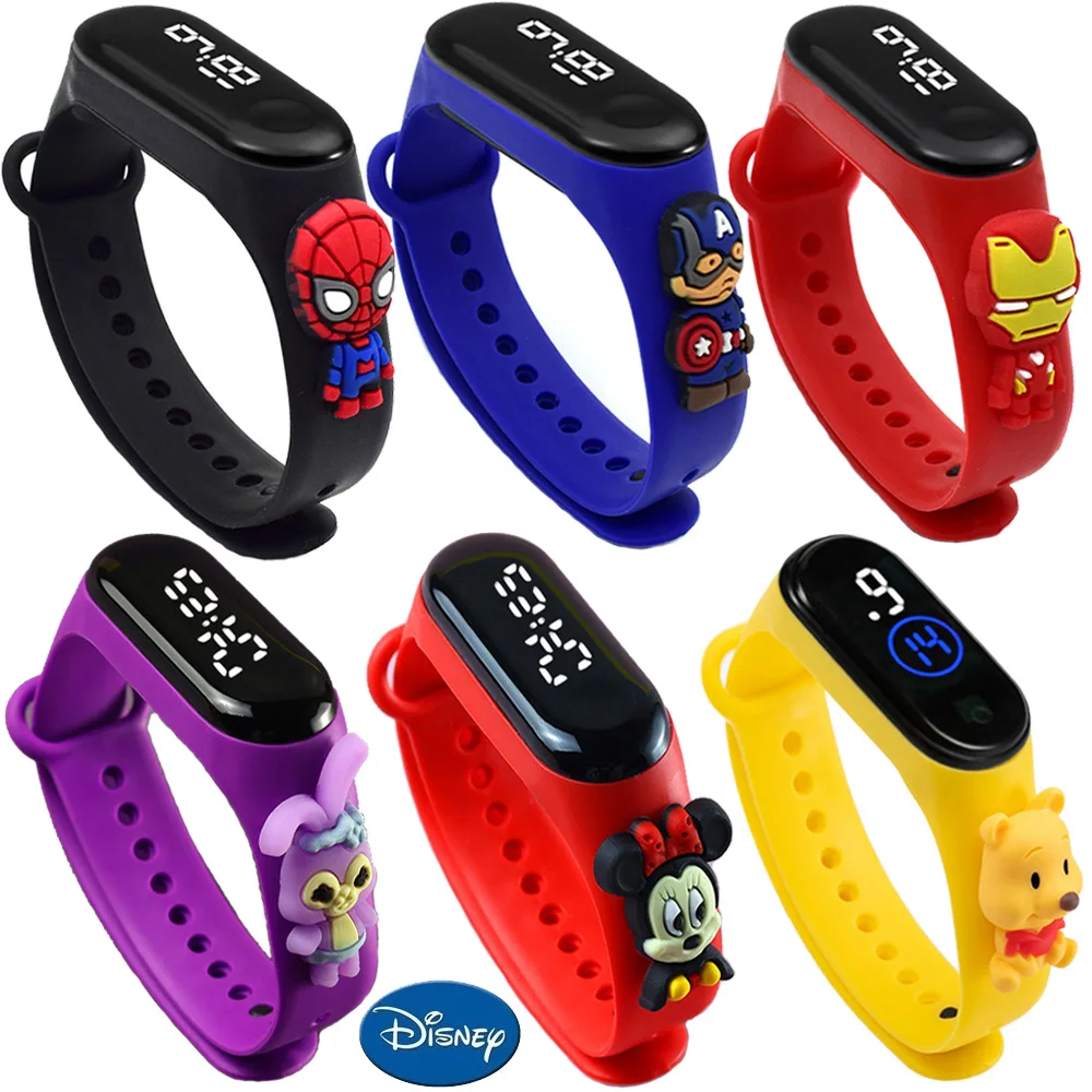 Disney Children's Watch Fashion Cartoon Watches Electronic Digital LED