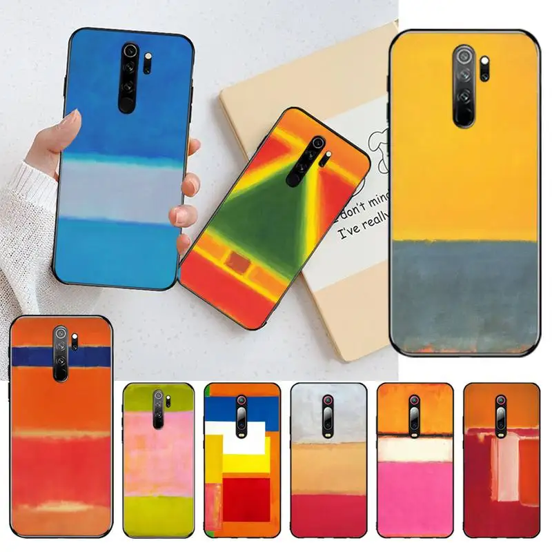 Мягкий силиконовый черный чехол Mark Rothko для телефона Redmi Note 8 8A 8T 7 6 6A 5 5A 4 4X 4A Go Pro |
