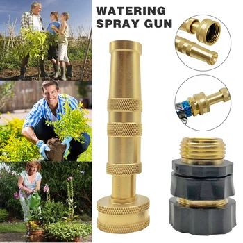 

Solid Brass Garden Spray Nozzle 4 Inch Adjustable Twist Water Hose Nozzle Gardening Supplies FAS6