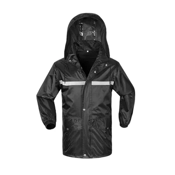 

Outdoor Fabric Raincoat Poncho Men Waterproof Hooded Overall Raincoat Men Black Lightweight Regenponcho Rain Gear JJ60RC