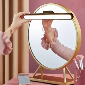 

LED Removable Makeup Mirror Lights USB Charging Adjustable Brightness Vanity Light For Bathroom Dressing Table Makeup Lamp