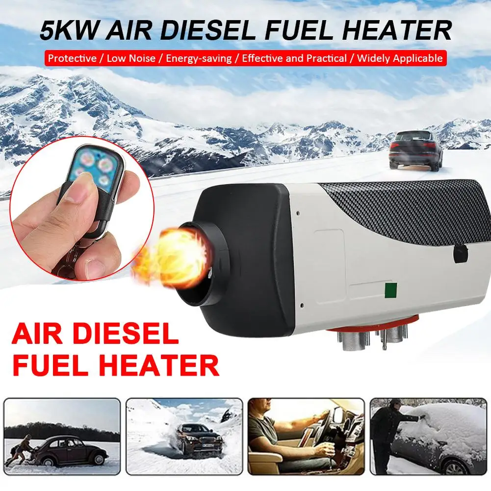 Car Heater 5kw 12V Air Diesels Heater Parking Heat LCD Monitor+ 15L Tank Remote Control For RV Boats Trailer Truck Motorhome