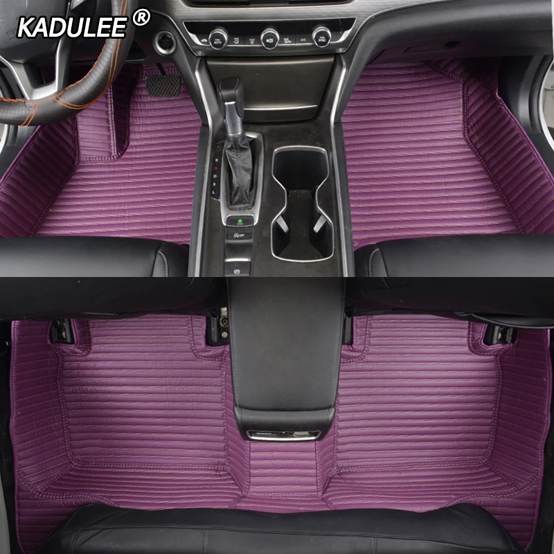 Автомобильные коврики KADULEE для Volkswagen passat polo VW golf tiguan jetta touran touareg EOS|Напольные