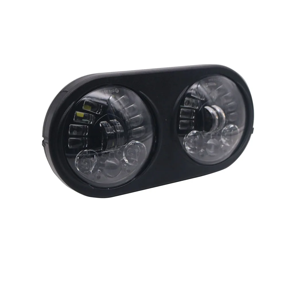 Точечные светодиодные фары для дорожного Glide Dual 110W белые DRL фары для дорожных скользящие аксессуары 2004-2013