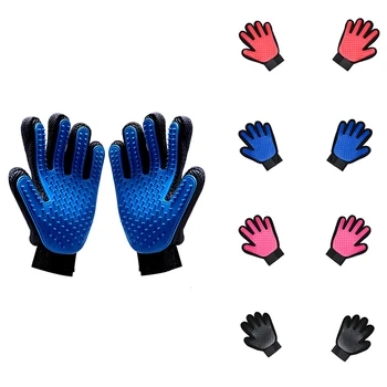 

Pet Dog Hair Silicone Brush Comb Massage Glove For Pet Cleaning Grooming Supply Glove Cleaning Cat Hair Glove Accessoies
