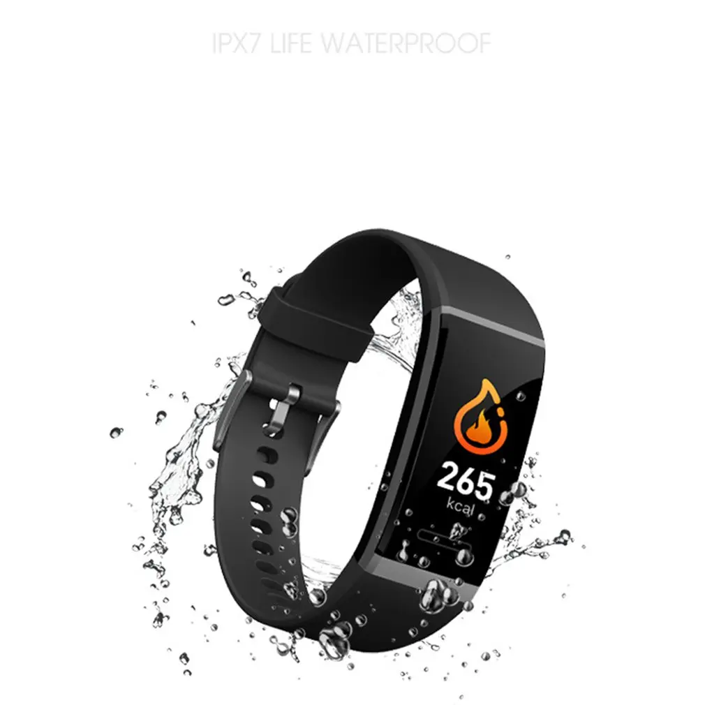 V11 Color Screen Sports Step Count Heart Rate Blood Pressure Raise Hand Information Push Smart Bracelet