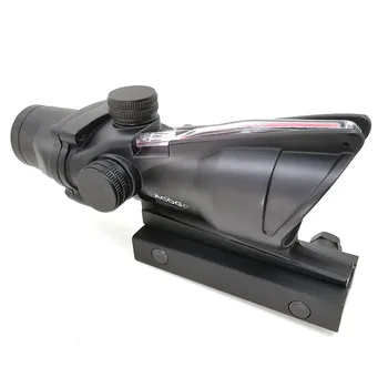 

Tactical Optical Riflescope ACOG 4X32 Real Fiber Scope Red Green Illuminated Etched Reticle fov Hunting
