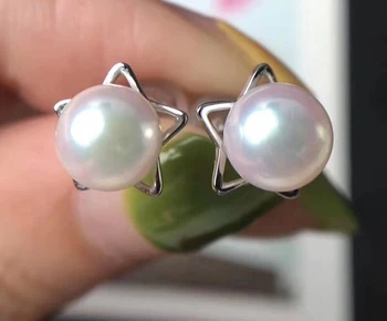 

5 Star 925 Silver Earrings Findings Component Classical Jewelry Parts Fittings Girl's Female Accessories for Pearls Stones