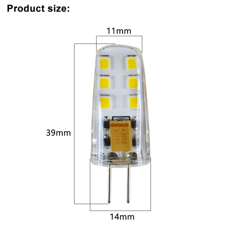 4X G4 led 12 v Прожектор супер 2 5 W силиконовая кукурузная лампа Ac Dc Вольт smd 2835
