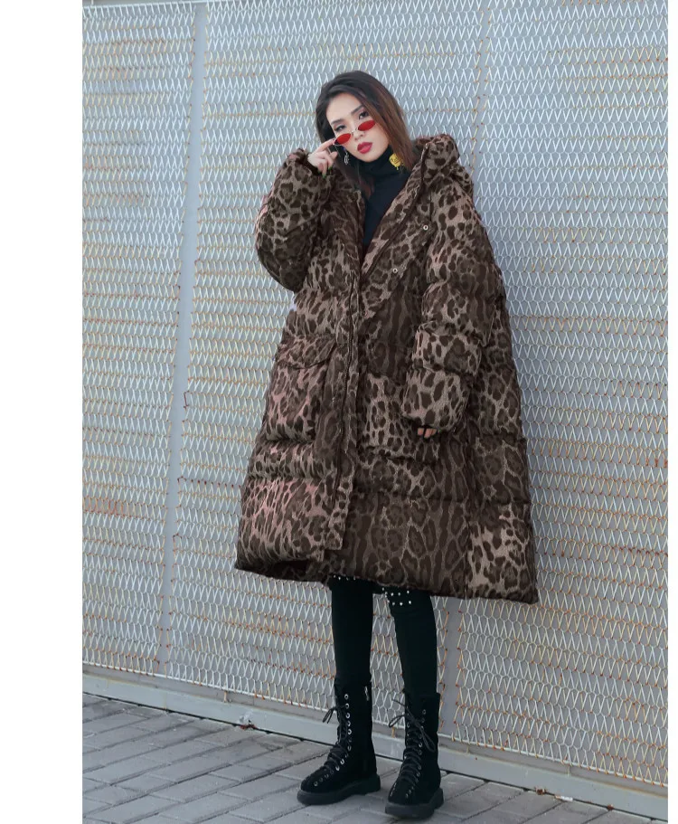 Max LuLu, модная Корейская женская зимняя верхняя одежда, женские утепленные зимние куртки, леопардовые стеганые пальто, Повседневная парка с длинным капюшоном