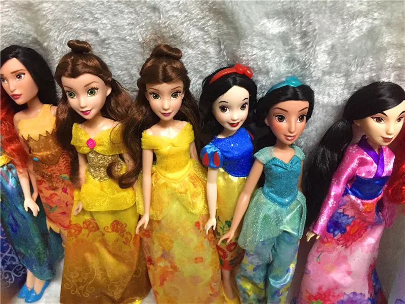 Rapunzel Dolls  Jasmine Princess Doll Snow White Ariel Belle Rapunzel Dolls For Girls Brinquedos Toys For Children Kids Toys 