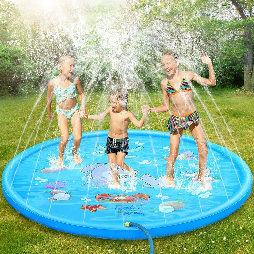 de PVC con PULVERIZADOR DE AGUA para niños, colchoneta deportiva de tiburón Delfín, dinosaurio, arcoíris, juegos de espray de agua, juguete para niños, regalo para niños|Juguetes de deportes| - AliExpress