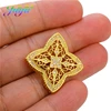 Juya Micro Pave Zircon Hollow Flower Square Connector Pendants Accessories For Women Fashion Pearls Jewelry Making Material ► Photo 3/6