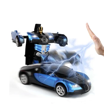 

Fun Children's Deformation Robot Remote Control Car Led Gesture Sensing Remote Control Car Model Children's Toy Boy Gift