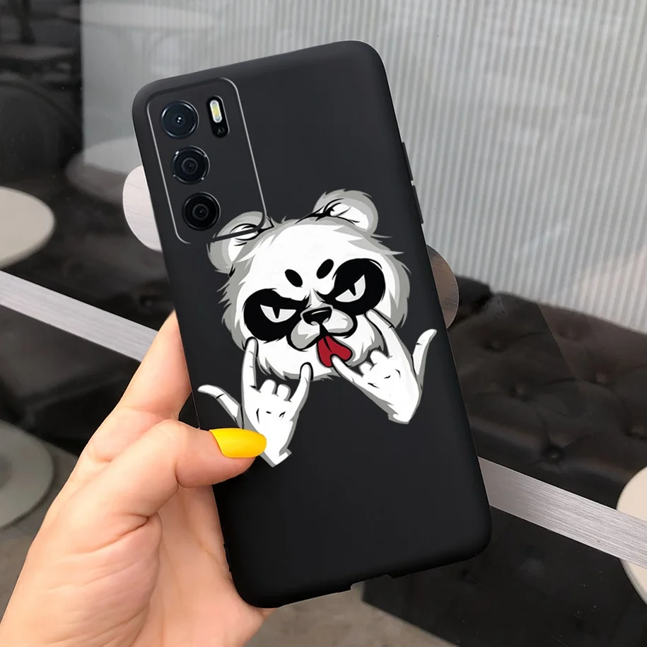 Cool Black Case For OPPO A16S 2021 Phone Cover Slim Bumper Shockproof Cases For OPPO A16 A54 4G A 54 S A 16 Soft Silicone Fundas cases for oppo cell phone