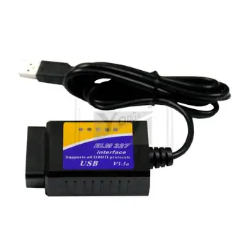 

USB OBD2 Car Diagnostic Tool Mini ELM327 V1.5(PL2303) For Windows XP, Windows 7/8 OBDII Protocol