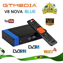 Receptor Gtmedia V8 Nova built-in WIFI power by freesat v8 super DVB-S2 Satellite Receiver Same as V9 Super Ship From Brazil v9 v8 emulator adapter board supports jtag cortex stm32 super multi interface