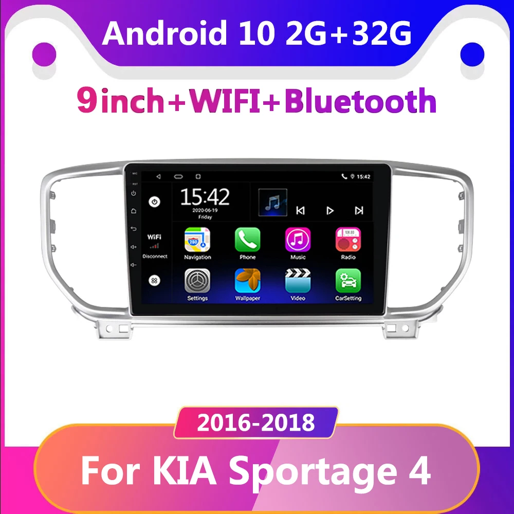 Автомобильное радио Android10 2 Din мультимедийный видеоплеер GPS-навигатор WIFI аудио DVD