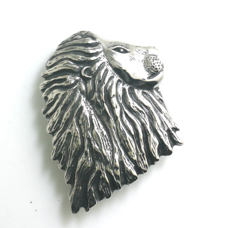 Man\'s 316L Stainless Steel Lion King Belt Buckle