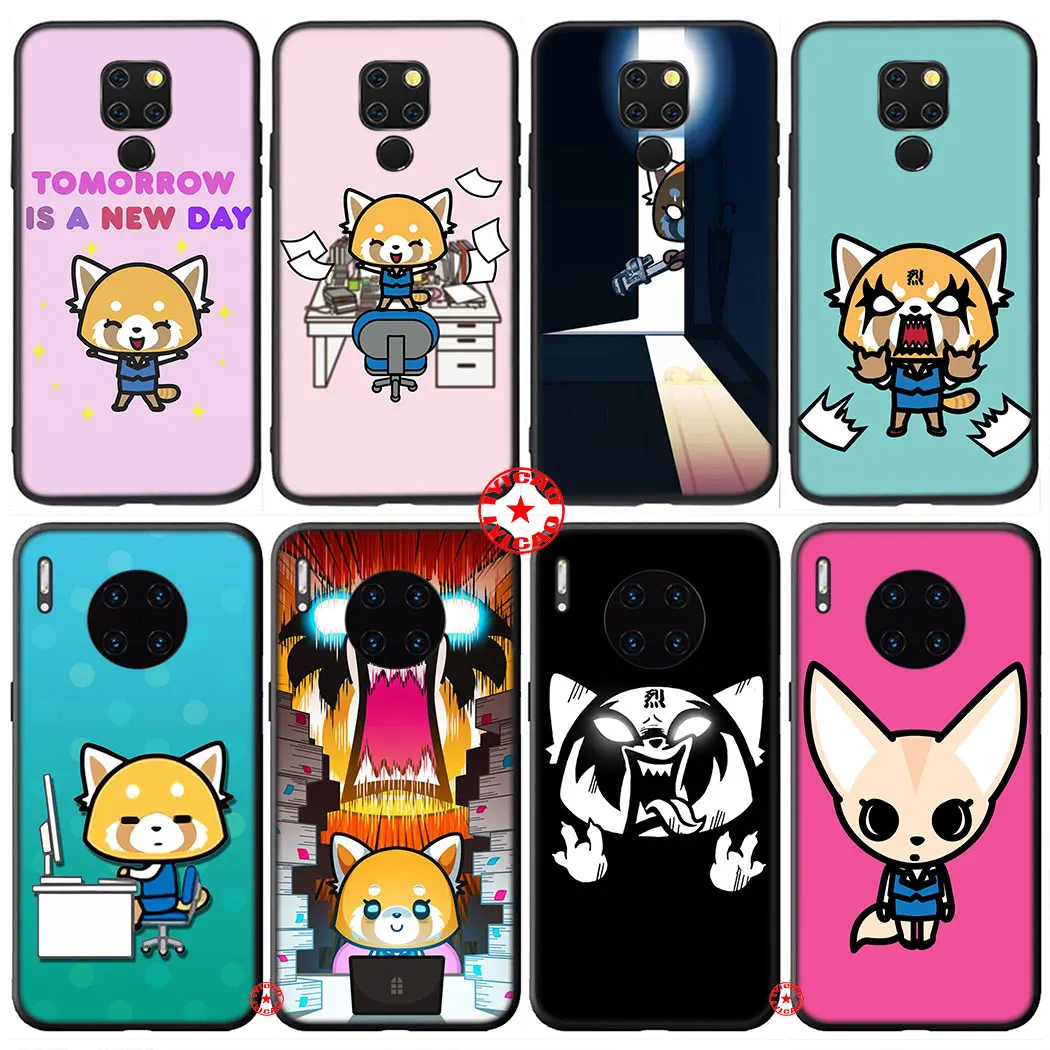 Милый мультяшный Мягкий силиконовый чехол Y5 Aggretsuko для телефона Huawei Mate 30 20 10 Lite Pro
