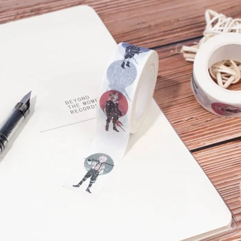 

Demon Slayer Anime Adhesive Washi Paper Masking Tape DIY Scrapbooking Sticky Kawaii Printed Patterns Stickers Decals