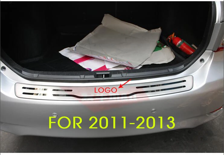 Высококачественный протектор заднего бампера из нержавеющей стали для 2011 2012 2013 Toyota corolla- стайлинга автомобилей - Цвет: Армейский зеленый