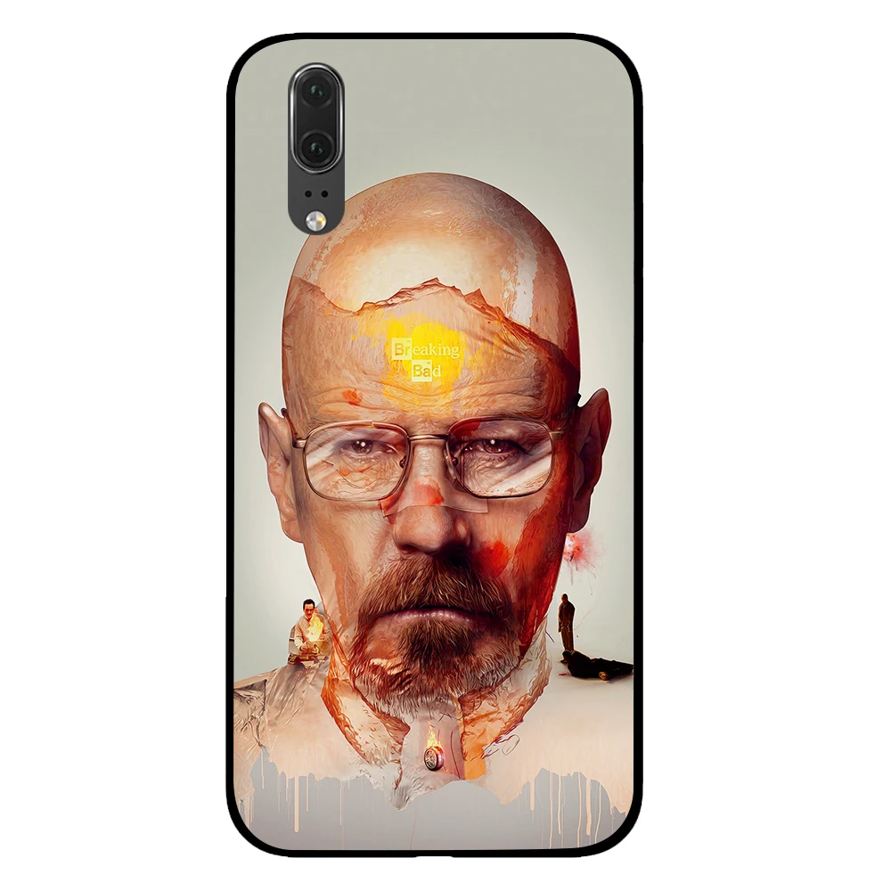 Walter Breaking Bad черный чехол для телефона huawei P30 P20 mate 10 20 Pro Lite Nova 3 4 3i чехол - Цвет: 2