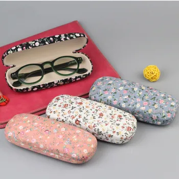 

Hot Sale Floral Folding Glasses Case Glasses Storage Spectacle Box Protector Holder