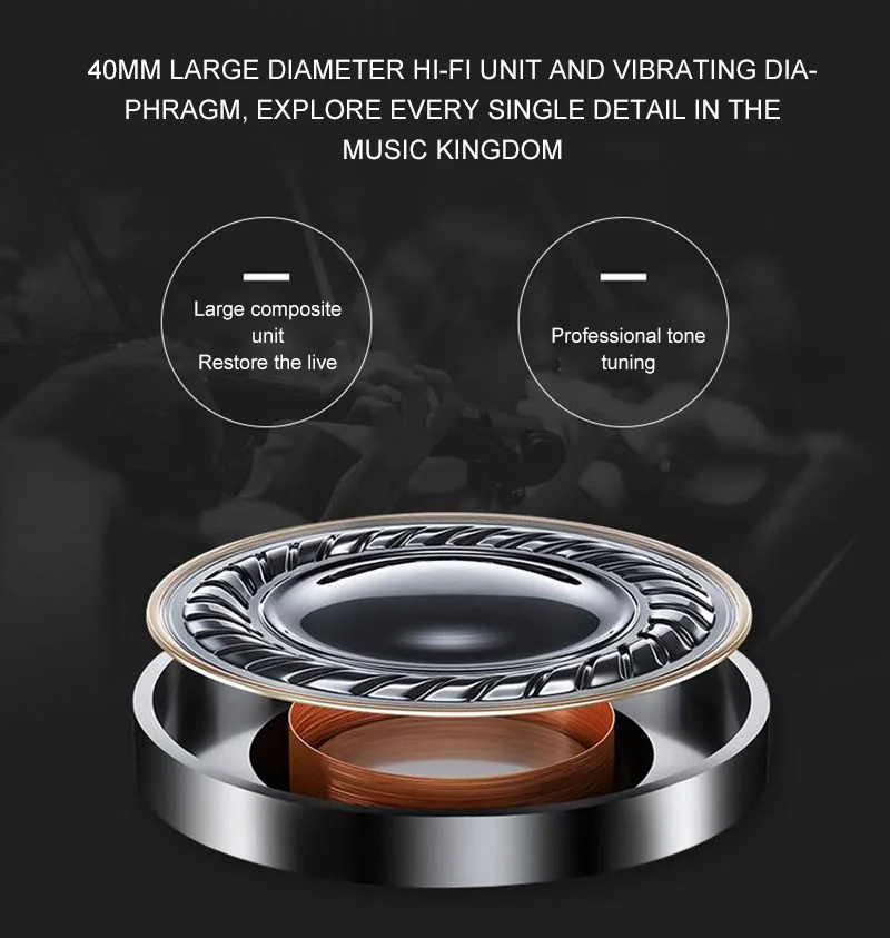 PunnkFunnk Wireless Headset Bluetooth Headpone 5.0 Foldablel Deep Bass Stereo Noise Reduction Gaming Earphone For Mobile PC Xbox