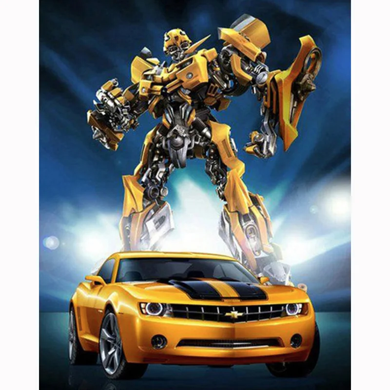 5D DIY Diamond Painting Painted Transformers & Car Diamond Embroidery Mosaic Rhinestone Cross stitch Crafts Home Decoration