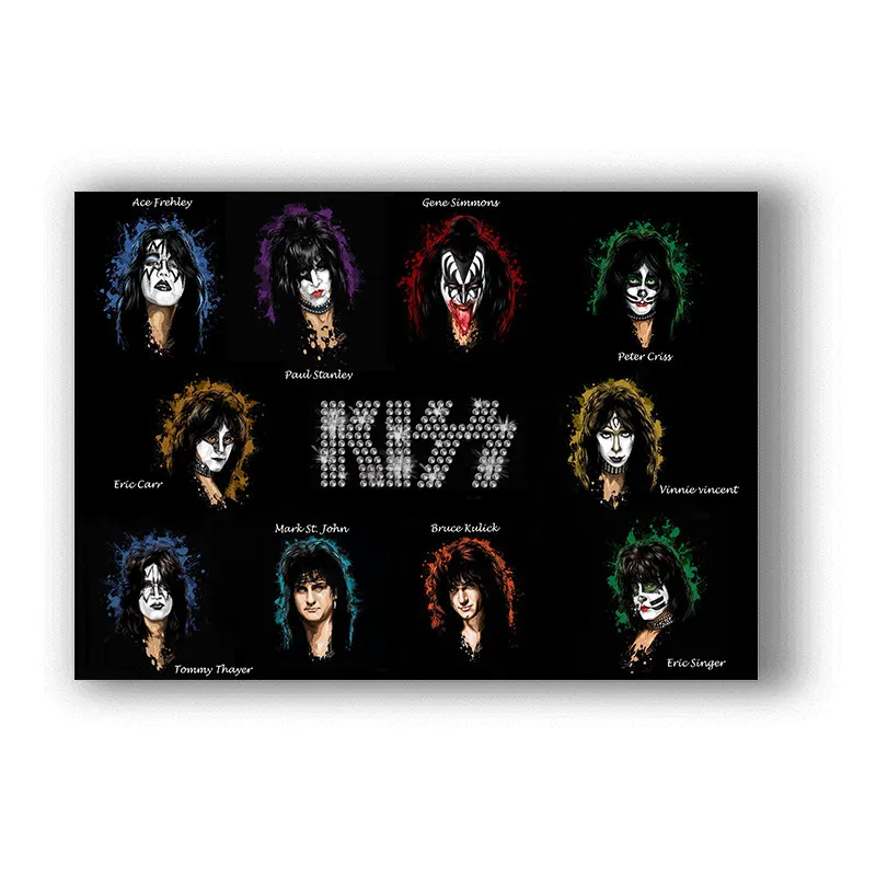 Постер группы KISS четкое изображение настенные наклейки украшение для дома