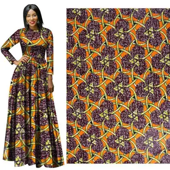 

100% Cotton Ankara African Wax Prints Fabric African Ankara Fabric for Sewing 3/6Yards African Fabric for Party Dress