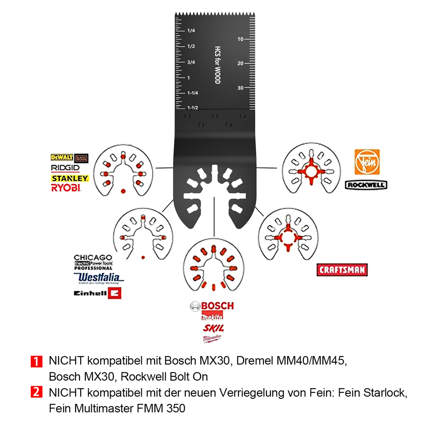 20/60pcs Multi-Function Bi-metal Precision Saw Blades Oscillating Blade Multi Wood Cut Kit Chipboard  Tool Circular Saw Blade