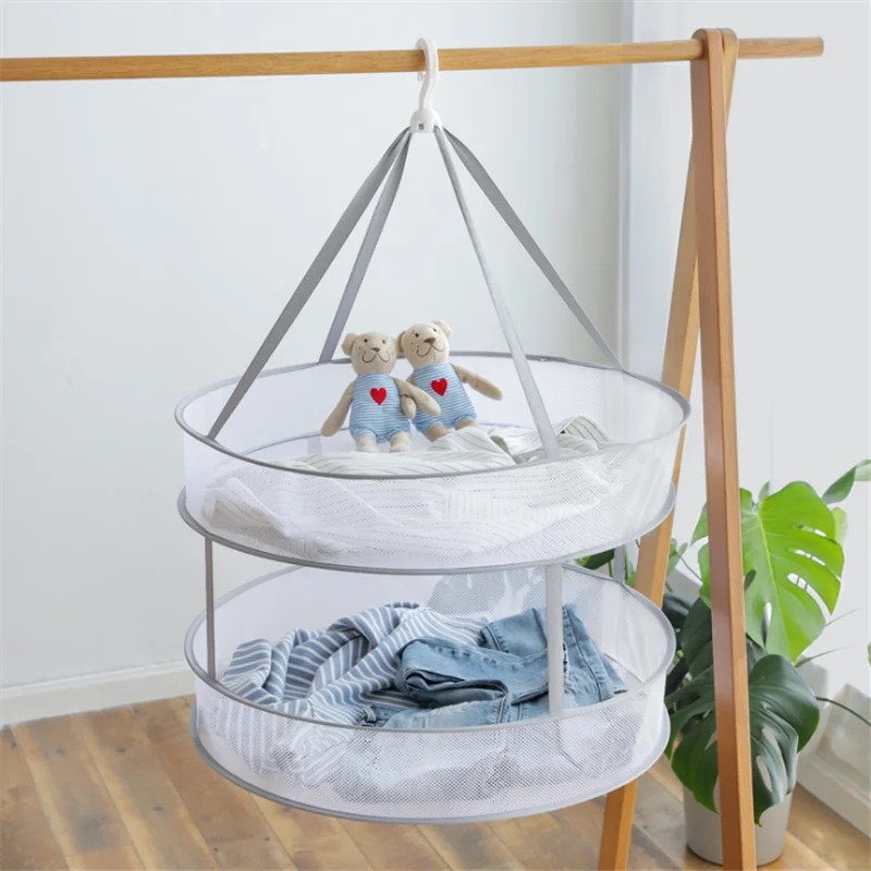 Clothes Basket Clothes Net Special Drying Rack For Sweaters Socks Underwear Clothes Rack Baby Clothes Pillow Drying Net 2 Layers 4