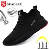 SUADEX-zapatos de seguridad para el trabajo para hombre, calzado con puntera de acero, antigolpes, a prueba de perforaciones, antideslizantes, transpirables ► Foto 1/6