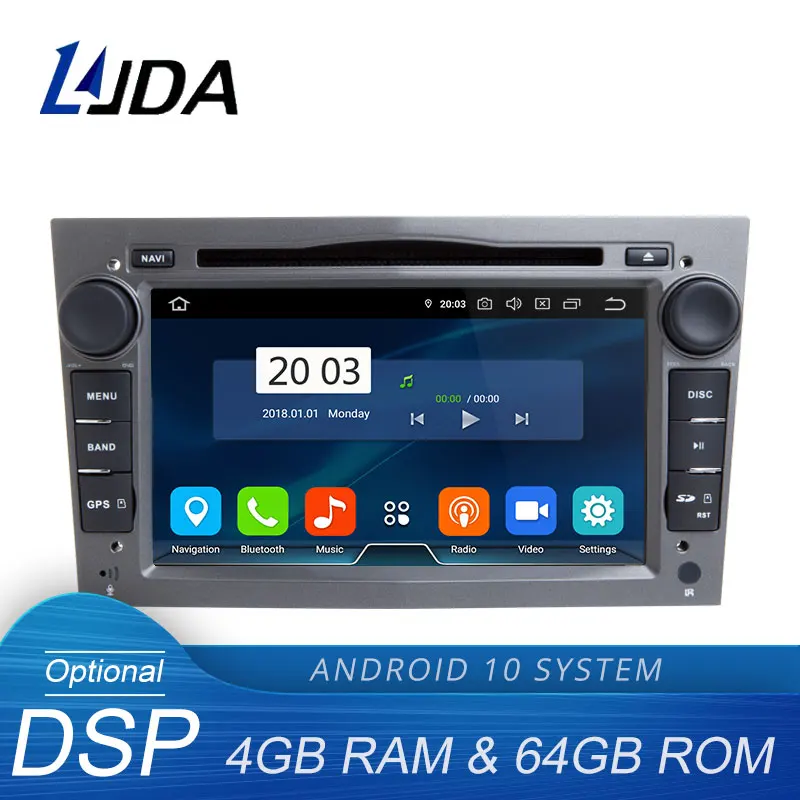 Автомобильный DVD плеер LJDA Android 10 для OPEL Astra H G J Antara Vectra Corsa Zafira Vivaro GPS радио Wi Fi
