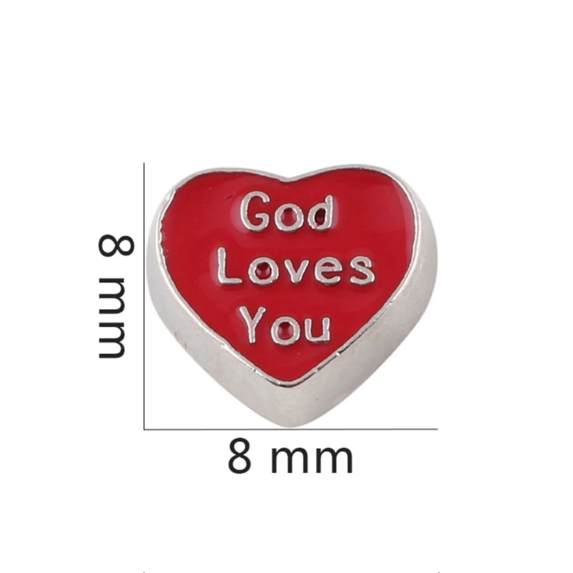 20Pcs/lot God Loves You Floating Charms Hand-made DIY for Glass Lockets | Украшения и аксессуары